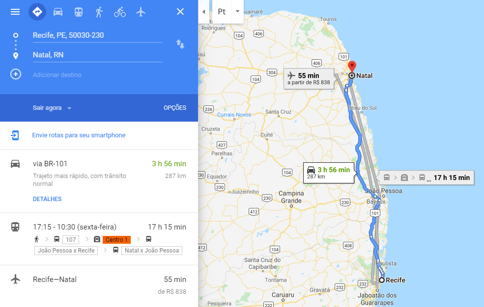 Distância Recife a Natal: Distância de Carro, Ônibus e Avião | Visite ...